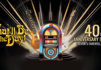 Jukebox with title treatment beside it.